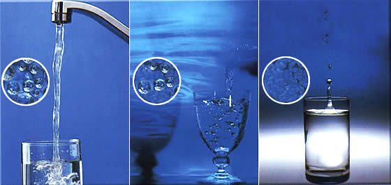 Comparacion entre agua potable, agua filtrada y agua ozonizada
